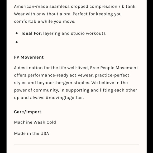 NWOT Free People Movement Happiness Runs Crop Pale Pink Sz XS/S - Picture 4 of 13